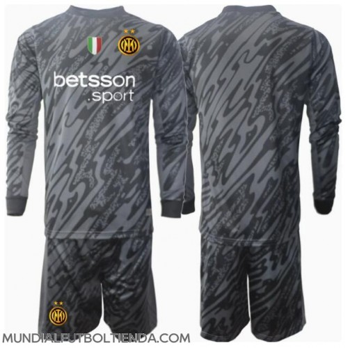 Camiseta Inter Milan Portero Tercera Equipación Replica 2024-25 para niños mangas largas (+ Pantalones cortos)